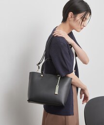 OPAQUE.CLIP | 【2WAY/3層仕様/通勤対応】名品バイカラーミドルトートバッグ(トートバッグ)
