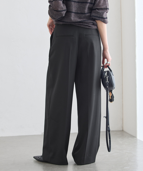 journal standard L'essage(ジャーナルスタンダードレサージュ)の「Doeskin ワイドパンツ(スラックス・レディース・ブラック/ブラウン系その他・38/36)」の7枚目の写真