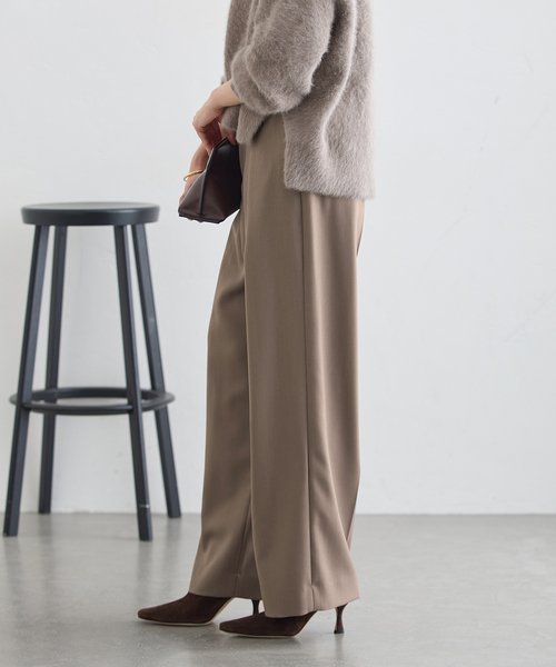 journal standard L'essage(ジャーナルスタンダードレサージュ)の「Doeskin ワイドパンツ(スラックス・レディース・ブラック/ブラウン系その他・38/36)」の11枚目の写真