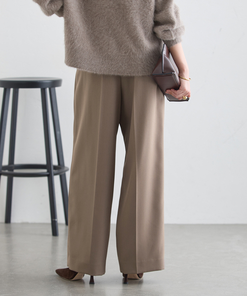 journal standard L'essage(ジャーナルスタンダードレサージュ)の「Doeskin ワイドパンツ(スラックス・レディース・ブラック/ブラウン系その他・38/36)」の12枚目の写真