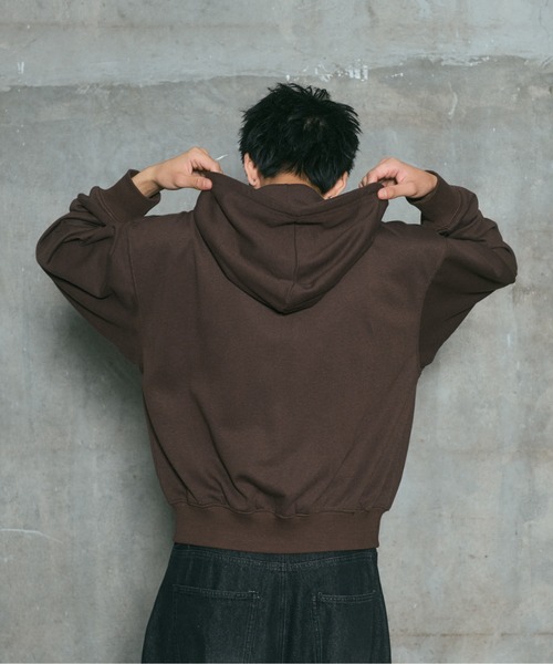 ILL'S(イルズ)の「CRASH LOGO GRAPHIC FULLZIP HOODIE / クラッシュロゴ カモ柄グラフィック フルジップ フーディー ダブルジップ メンズ レディース ユニセックス(パーカー・メンズ・ブラウン/ブラック/チャコールグレー/ライム・L/M)」の15枚目の写真