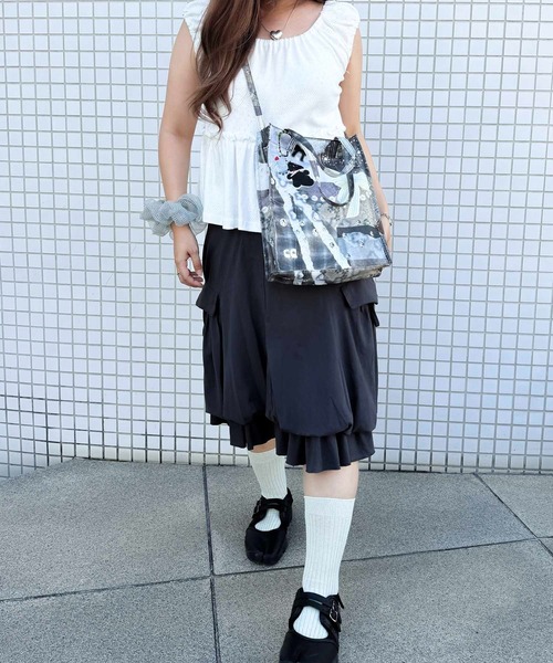 Casselini(キャセリーニ)の「Casselini(キャセリーニ)コラージュプリントショルダー(ショルダーバッグ・レディース・ブルー/ブラック・FREE)」の19枚目の写真