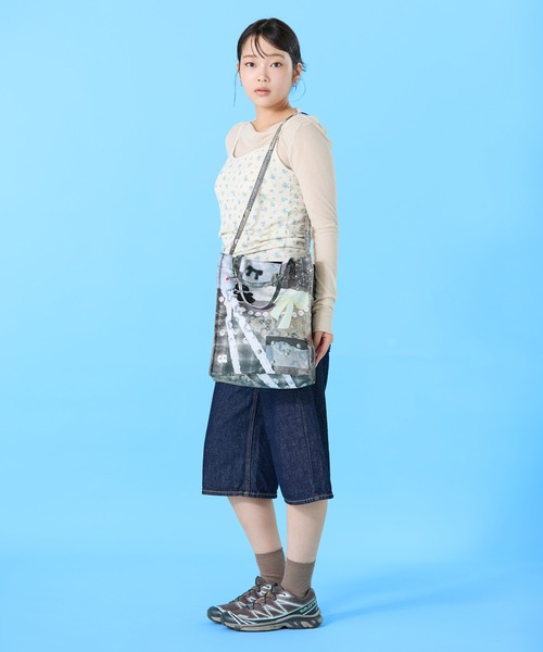 Casselini(キャセリーニ)の「Casselini(キャセリーニ)コラージュプリントショルダー(ショルダーバッグ・レディース・ブルー/ブラック・FREE)」の15枚目の写真
