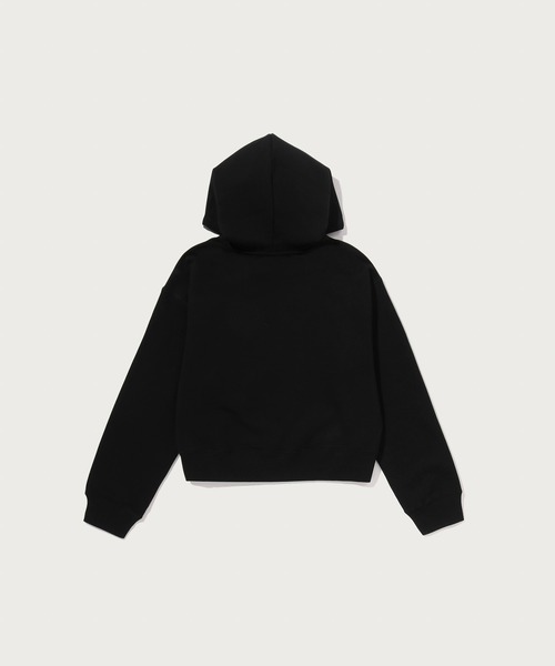 A BATHING APE（アベイシングエイプ）の「CAMO LACE PATCH BOXY CROPPED PULLOVER HOODIE（パーカー・レディース・グレー/ブラック・MEDIUM/SMALL）」の3枚目の写真