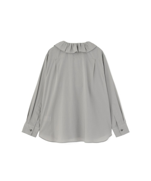 MARGARET HOWELL（マーガレットハウエル）の「WASHED COTTON CHAMBRAY（シャツ/ブラウス・レディース・セージグリーン/オレンジ・3/2/1）」の6枚目の写真