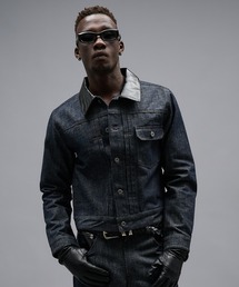 Crocodile Collar Slav Denim Jacket/クロコダイルカラースラブデニムジャケット