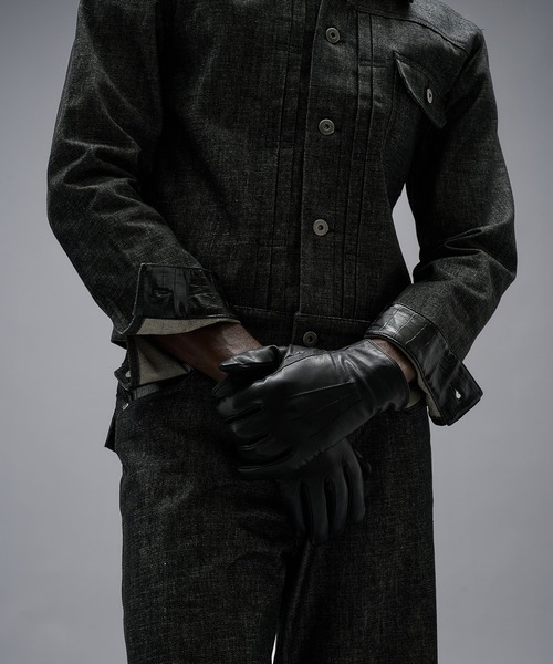 ANDER HUNK(アンダーハンク)の「Crocodile Collar Slav Denim Jacket/クロコダイルカラースラブデニムジャケット(デニムジャケット・メンズ・インディゴブルー/ブラック・SMALL/MEDIUM/LARGE)」の12枚目の写真