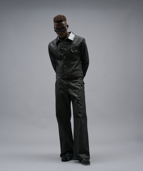 ANDER HUNK(アンダーハンク)の「Crocodile Collar Slav Denim Jacket/クロコダイルカラースラブデニムジャケット(デニムジャケット・メンズ・インディゴブルー/ブラック・SMALL/MEDIUM/LARGE)」の19枚目の写真
