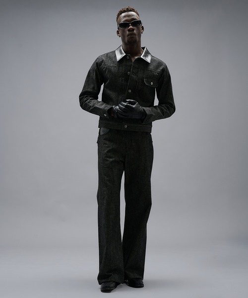 ANDER HUNK(アンダーハンク)の「Crocodile Collar Slav Denim Jacket/クロコダイルカラースラブデニムジャケット(デニムジャケット・メンズ・インディゴブルー/ブラック・SMALL/MEDIUM/LARGE)」の21枚目の写真