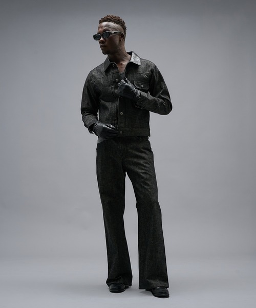 ANDER HUNK(アンダーハンク)の「Crocodile Collar Slav Denim Jacket/クロコダイルカラースラブデニムジャケット(デニムジャケット・メンズ・インディゴブルー/ブラック・SMALL/MEDIUM/LARGE)」の22枚目の写真