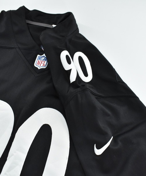NIKE(ナイキ)の「【USED】NIKE “NFL Pittsburgh Steelers #90” ゲームシャツ(Tシャツ/カットソー・メンズ・ブラック・LARGE)」の5枚目の写真