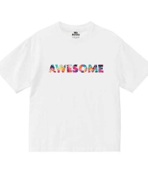 NOBOUND(ノーバウンド)の「NOBOUND(ノーバウンド) 半袖Tシャツ メッセージ ロゴ プリント ボックスシルエット トップス カットソー メンズ ユニセックス(Tシャツ/カットソー・メンズ・ホワイト/ネイビー/アイボリー/ブラック・M/XL/L)」の2枚目の写真