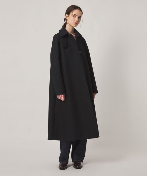 Steven Alan(スティーブンアラン)の「<Steven Alan>ウール カシミヤ テント ロングコート(ステンカラーコート・レディース・ネイビー/モカ/ブラック・S/M/L)」の21枚目の写真