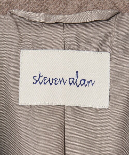 Steven Alan(スティーブンアラン)の「<Steven Alan>ウール カシミヤ テント ロングコート(ステンカラーコート・レディース・ネイビー/モカ/ブラック・S/M/L)」の8枚目の写真