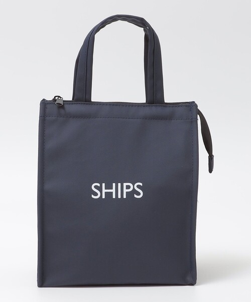 SHIPS(シップス)の「【WEB限定】ショッパー型 保冷ランチバッグ S(トートバッグ・メンズ・チャコールグレー/ブラック/シルバー/ネイビー・ONE SIZE)」の3枚目の写真