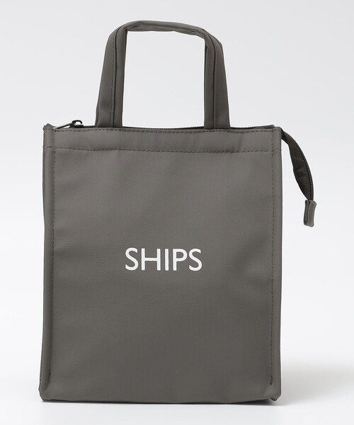 SHIPS(シップス)の「【WEB限定】ショッパー型 保冷ランチバッグ S(トートバッグ・メンズ・チャコールグレー/ブラック/シルバー/ネイビー・ONE SIZE)」の1枚目の写真