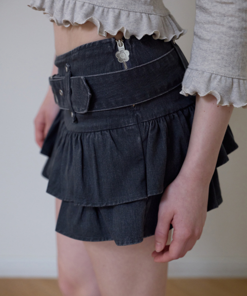 ROSEFRANTZ（ロゼフランツ）の「Cancan Belted Mini Skirt [Charcoal]（スカート・レディース・チャコールグレー・SMALL/MEDIUM）」の10枚目の写真