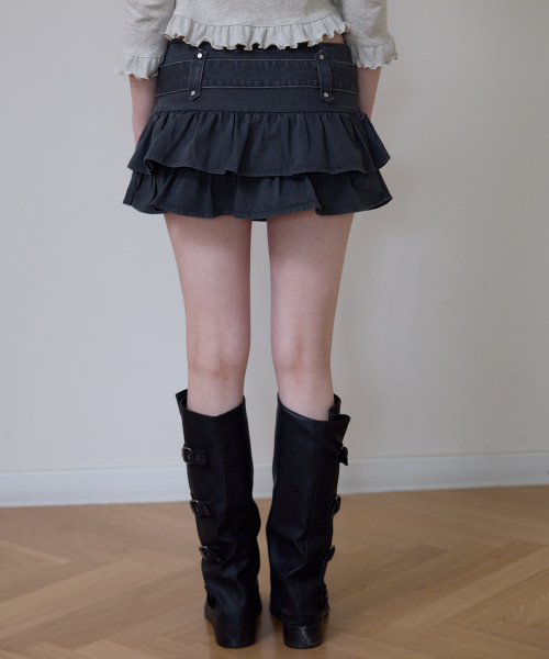 ROSEFRANTZ（ロゼフランツ）の「Cancan Belted Mini Skirt [Charcoal]（スカート・レディース・チャコールグレー・SMALL/MEDIUM）」の11枚目の写真