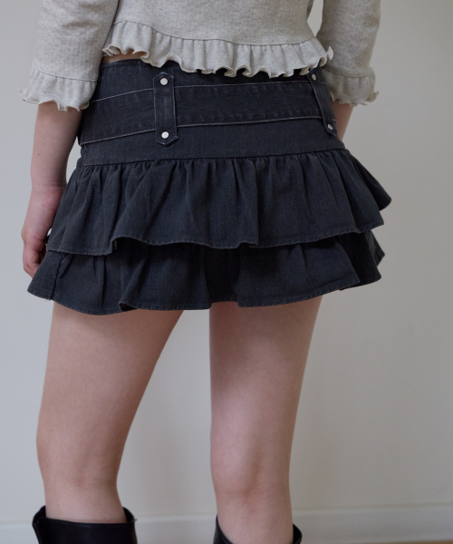 ROSEFRANTZ（ロゼフランツ）の「Cancan Belted Mini Skirt [Charcoal]（スカート・レディース・チャコールグレー・SMALL/MEDIUM）」の13枚目の写真