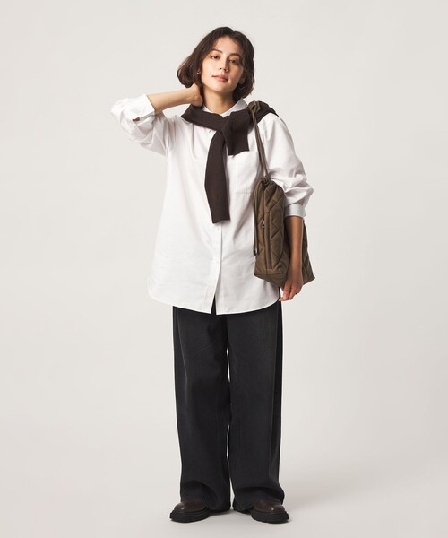 green label relaxing(グリーンレーベルリラクシング)の「<PARTE>キルティング トートバッグ / ショルダーバッグ はっ水(ショルダーバッグ・レディース・モカ/オリーブ/ブラック・FREE)」の8枚目の写真