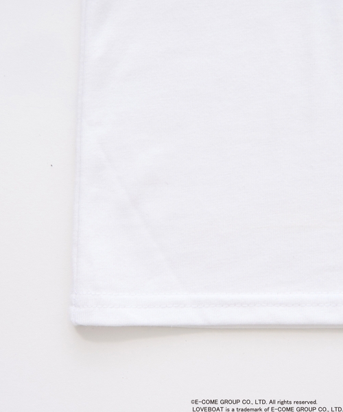 minimal(ミニマル)の「【親子リンク】LOVEBOATリンガーTシャツ(レディース)(Tシャツ/カットソー・レディース・オフホワイト/サックスブルー/ブラック・F)」の10枚目の写真
