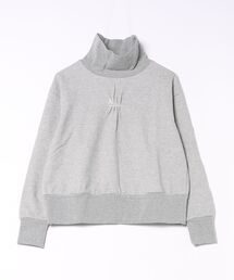 【A＿/エース】ハイネックギャザーロゴ刺繍入りロングスリーブ
