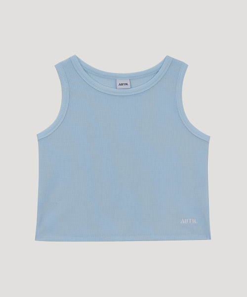 AUTH.(オース)の「ワッフルスリーブレストップ(スカイブルー)(Tシャツ/カットソー・レディース・その他・FREE)」の3枚目の写真