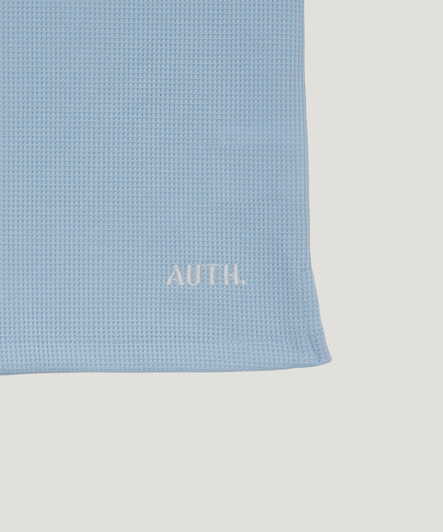 AUTH.(オース)の「ワッフルスリーブレストップ(スカイブルー)(Tシャツ/カットソー・レディース・その他・FREE)」の4枚目の写真