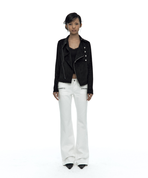 KASHIKO(カシコ)の「Asymmetric Zip Napoleon Jacket Black(その他アウター・レディース・その他・SMALL)」の2枚目の写真