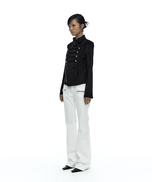 KASHIKO(カシコ)の「Asymmetric Zip Napoleon Jacket Black(その他アウター・レディース・その他・SMALL)」の5枚目の写真