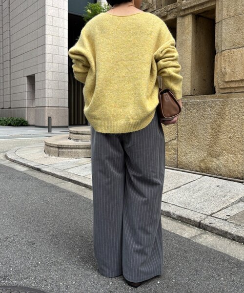 Jena espace merveilleux（ジェナ　エスパスメルヴェイユ）の「ストライプイージーパンツ　秋服（その他パンツ・レディース・ベージュ/グレー・1/2）」の13枚目の写真