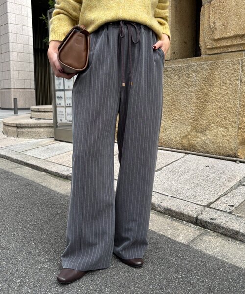 Jena espace merveilleux（ジェナ　エスパスメルヴェイユ）の「ストライプイージーパンツ　秋服（その他パンツ・レディース・ベージュ/グレー・1/2）」の14枚目の写真
