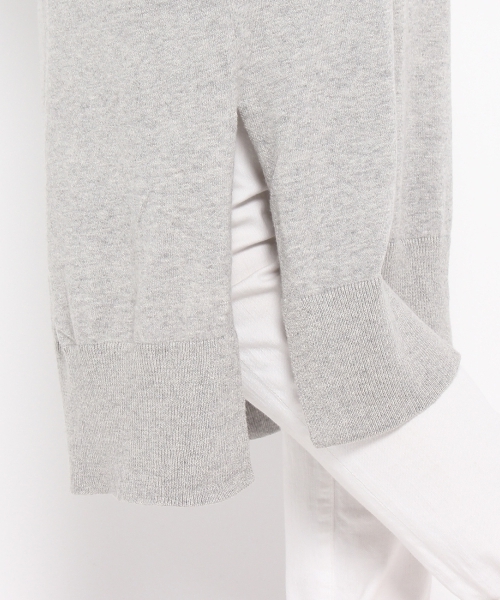 HusHusH（ハッシュアッシュ）の「ロングニットカーディガン（カーディガン/ボレロ・レディース・グリーン/ホワイト/グレー・03/02）」の9枚目の写真