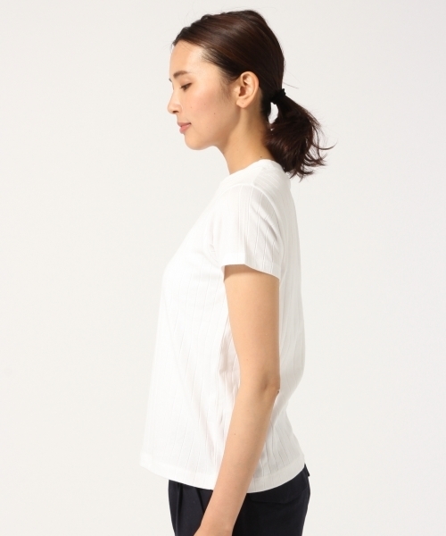 GLOBAL WORK（グローバルワーク）の「スカーフセットワイドリブＴ/722864（Tシャツ/カットソー・レディース・ホワイト/ホワイト×ネイビー/ベージュ/ネイビー・MEDIUM/SMALL/LARGE）」の12枚目の写真