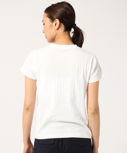 GLOBAL WORK（グローバルワーク）の「スカーフセットワイドリブＴ/722864（Tシャツ/カットソー・レディース・ホワイト/ホワイト×ネイビー/ベージュ/ネイビー・MEDIUM/SMALL/LARGE）」の13枚目の写真