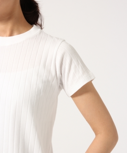 GLOBAL WORK（グローバルワーク）の「スカーフセットワイドリブＴ/722864（Tシャツ/カットソー・レディース・ホワイト/ホワイト×ネイビー/ベージュ/ネイビー・MEDIUM/SMALL/LARGE）」の14枚目の写真