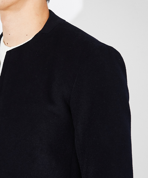 STUDIOUS（ステュディオス）の「VISCOSE ノーカラージップブルゾン（ブルゾン・メンズ・ブラック/グレー/ネイビー・1/2/3）」の20枚目の写真