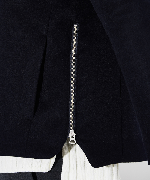 STUDIOUS（ステュディオス）の「VISCOSE ノーカラージップブルゾン（ブルゾン・メンズ・ブラック/グレー/ネイビー・1/2/3）」の22枚目の写真