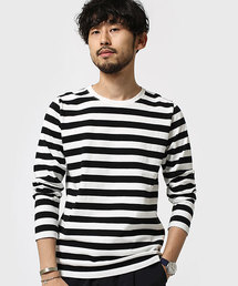 NANO universe | バスクボーダークルーネックT L/S(Tシャツ/カットソー)
