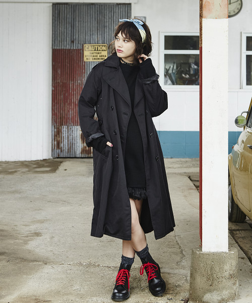 ★ビンテージ・美品★ ヒス【HYSTERIC GLAMOUR】トレンチコート HYSTERIC GLAMOUR（ヒステリックグラマー）の「CR/トレンチCO