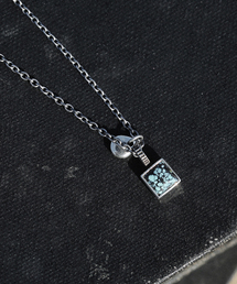 SILVER NECKLACE / SQUARE TURQUOISE