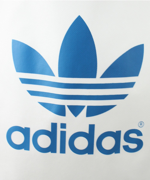 adidas Originals（アディダスオリジナルス）の「TREFOIL SHOPPER（トートバッグ・ホワイト/ブルー/ピンク・ﾌﾘ-）」の7枚目の写真