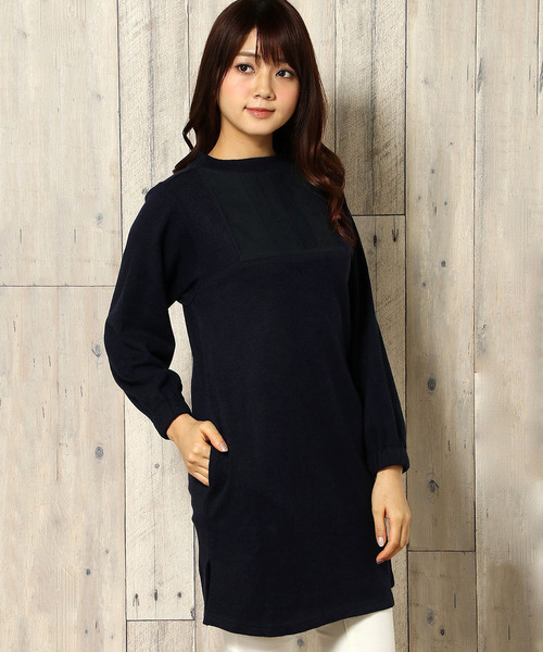LBC（エルビーシー）の「変わり編み起毛ワンピース（ワンピース・レディース・ネイビー/ブラック/グレー・MEDIUM）」の3枚目の写真