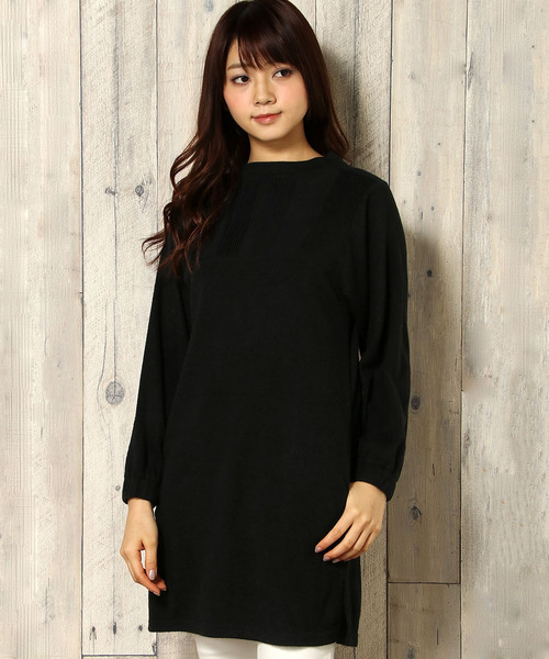 LBC（エルビーシー）の「変わり編み起毛ワンピース（ワンピース・レディース・ネイビー/ブラック/グレー・MEDIUM）」の2枚目の写真