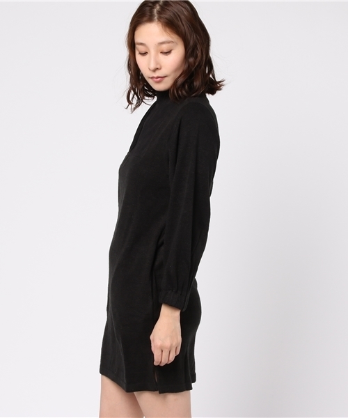 LBC（エルビーシー）の「変わり編み起毛ワンピース（ワンピース・レディース・ネイビー/ブラック/グレー・MEDIUM）」の5枚目の写真