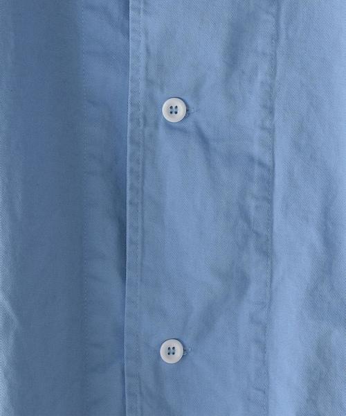 Yarmo（ヤーモ）の「＜YARMO＞ LAB COAT/ｺｰﾄ（ステンカラーコート・メンズ・ブラック/ライトブルー・FREE）」の7枚目の写真