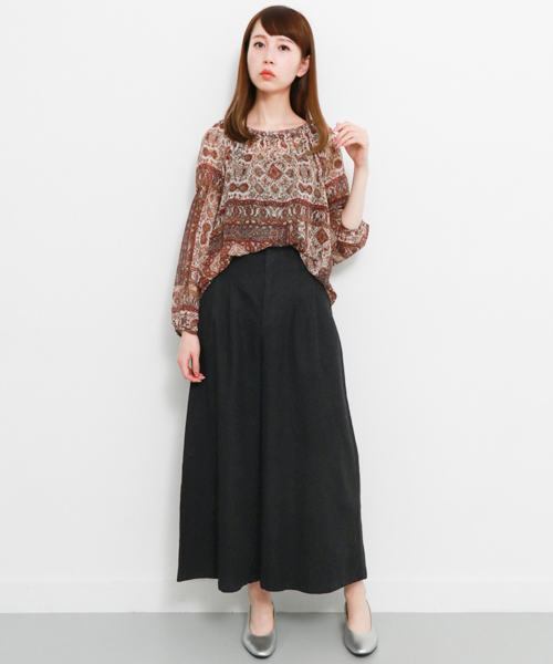 KBF（ケイビーエフ）の「KBF フリンジクロップドパンツ（その他パンツ・レディース・ブラック/ライトグレー/イエロー/ブラウン系その他・ONE）」の5枚目の写真