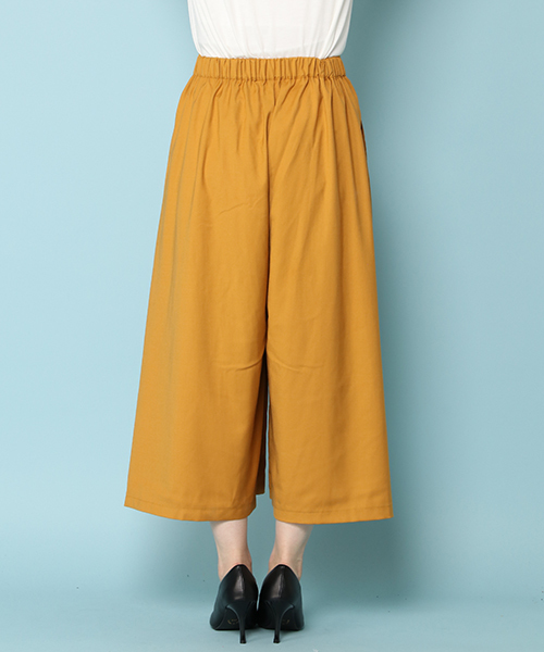 notch.(ノッチ)の「ピンプリーツスカーチョ(その他パンツ・レディース・ブラック/マスタード・M)」の7枚目の写真