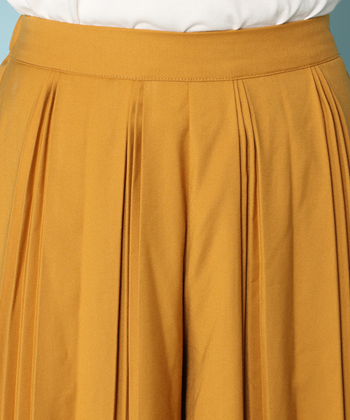 notch.(ノッチ)の「ピンプリーツスカーチョ(その他パンツ・レディース・ブラック/マスタード・M)」の10枚目の写真