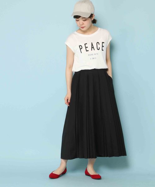 notch.(ノッチ)の「ピンプリーツスカーチョ(その他パンツ・レディース・ブラック/マスタード・M)」の9枚目の写真